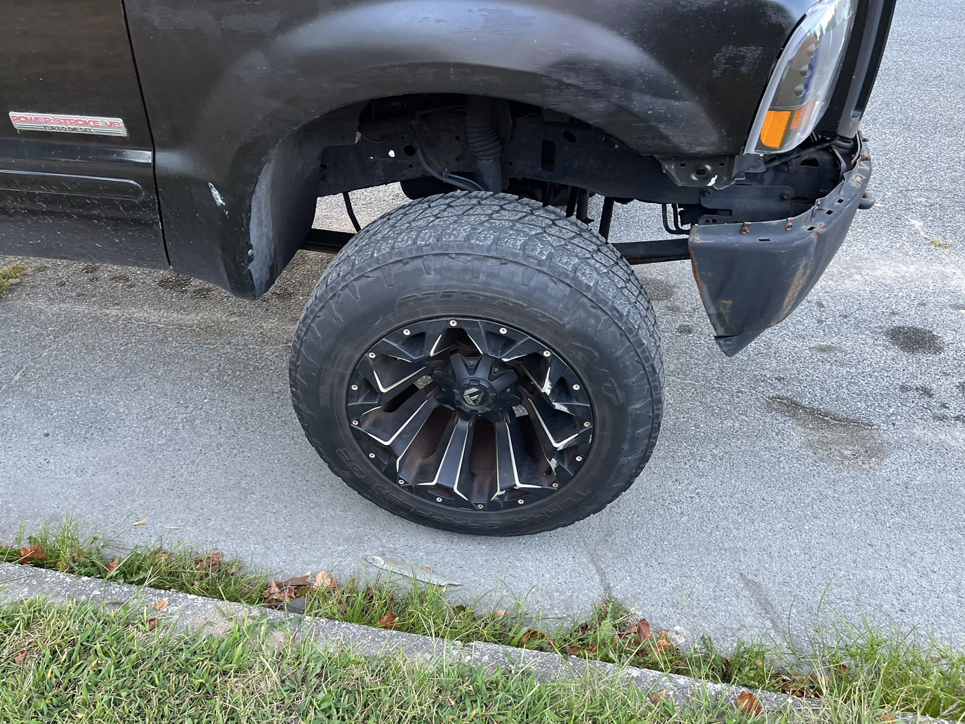 03 F350 Wheels With Spacers 