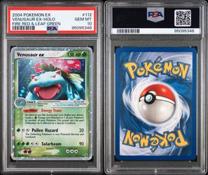 2004 Pokémon EX FireRed & LeafGreen Venusaur ex Holo #112/112 – PSA 10 GEM MINT