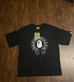 Bape x Chrome Black Tee Medium