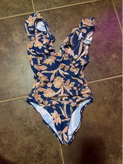 Floral bathing suit