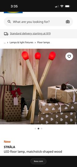 IKEA Strala Matchstick Floor Lamp - Viral, Sold Out!