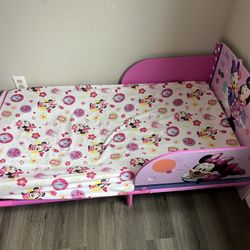 Mini Mouse Toddler Bed And Mattress 