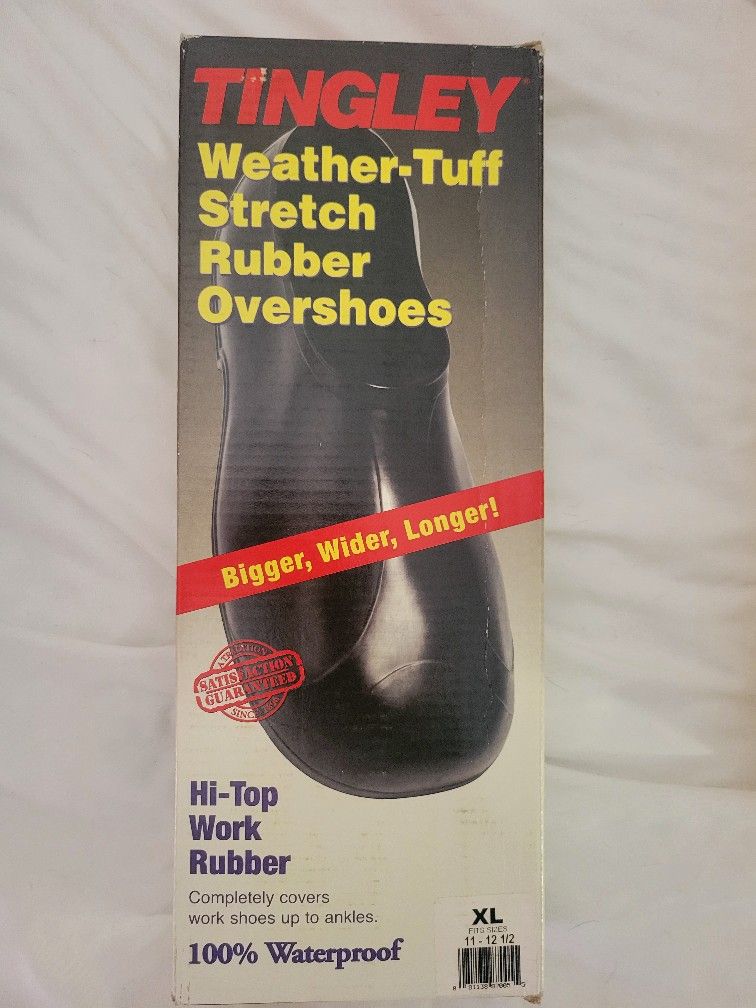 Tingley Water-Tuff Stretch Rubber Overshoes Boot