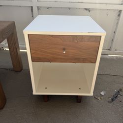 White nightstand / end table