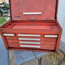 Vintage Kennedy  6 Drawer  Toolbox  Tool Box 