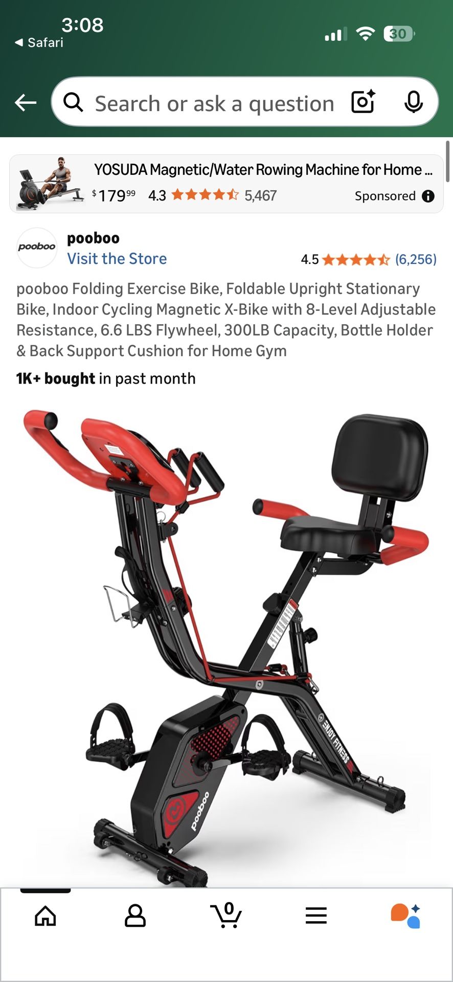 Pooboo Exercise Bike