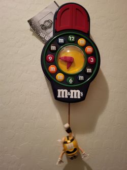M And M Large  Clock Coco Works Great 