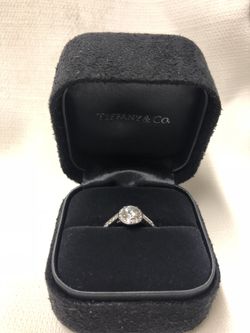 Tiffany’s .5 carat white gold engagement ring