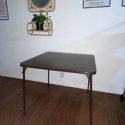 Square folding table