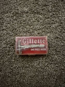 Vintage Gillette Super Speed Razor With Case