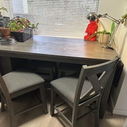 Highboy Table and Chairs With Tags
