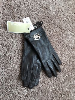 leather gloves MK