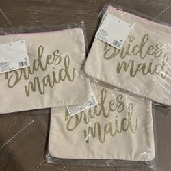 (3) Bridesmaids Accessory Bags