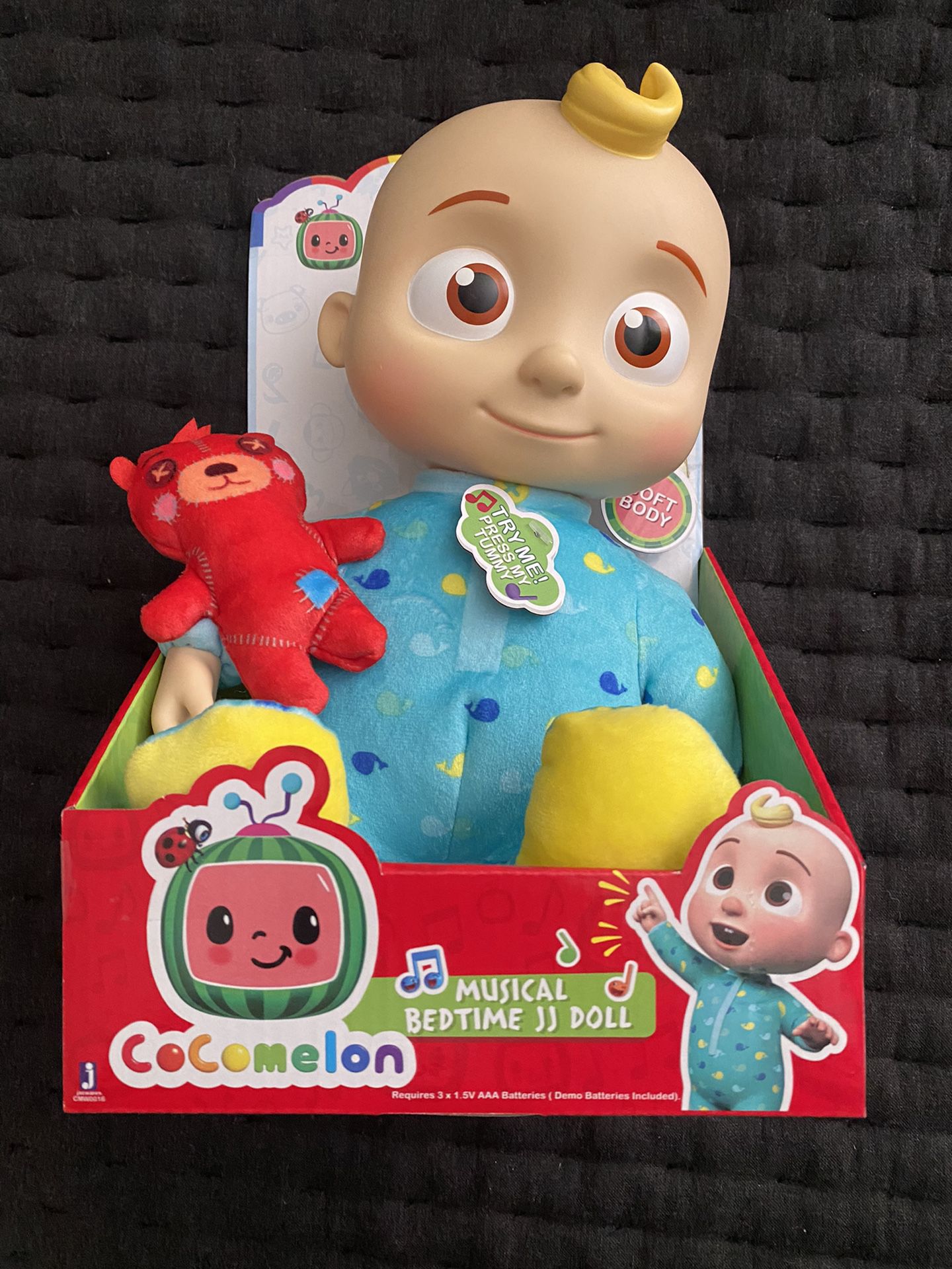 CoComelon Roto JJ Doll Bedtime Soft 10" Plush Sing Toy