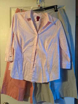 EUC - Blouse And 2 Pairs Of Pants 