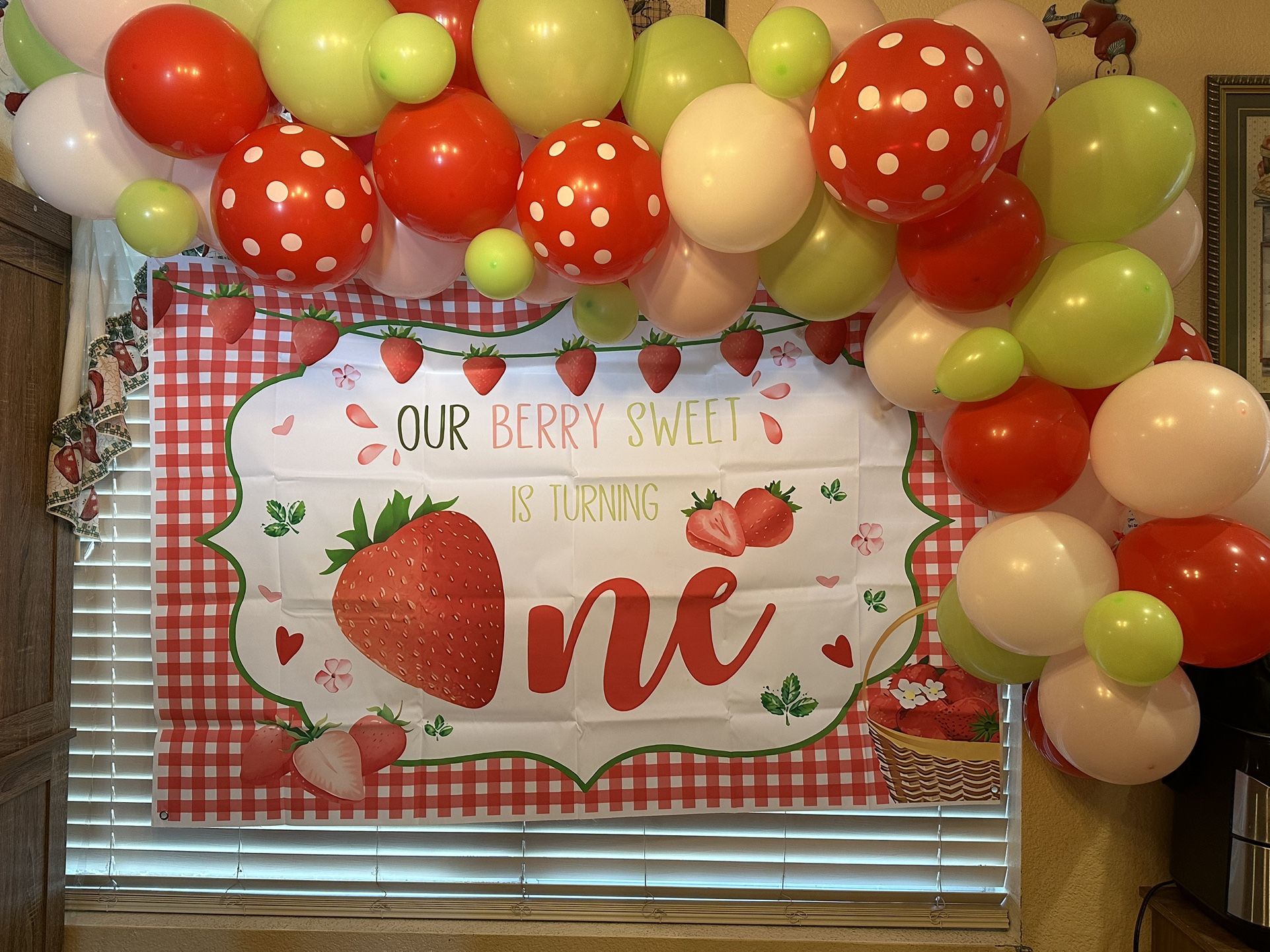 Strawberry Birthday Decorations