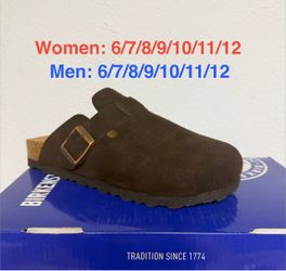 Birkenstock unisex clogs, chocolate color, new