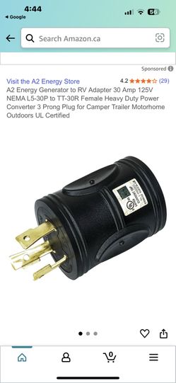 30 Amp Twist Lock RV Adapter 