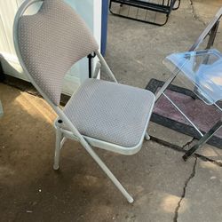 Two Folding Chairs  In Good Condition Both For $10