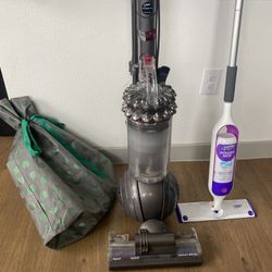 Dyson Cinetic Big Ball Animal Plus Allergy Vacuum With Accessories And Swiffer Power Mop