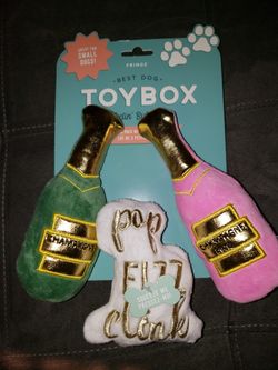Fringe Champagne 3pc Dog Toy