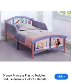Disney Princess Plastic Toddler Bed