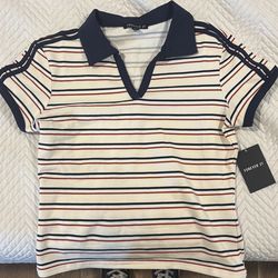 Forever 21 striped polo