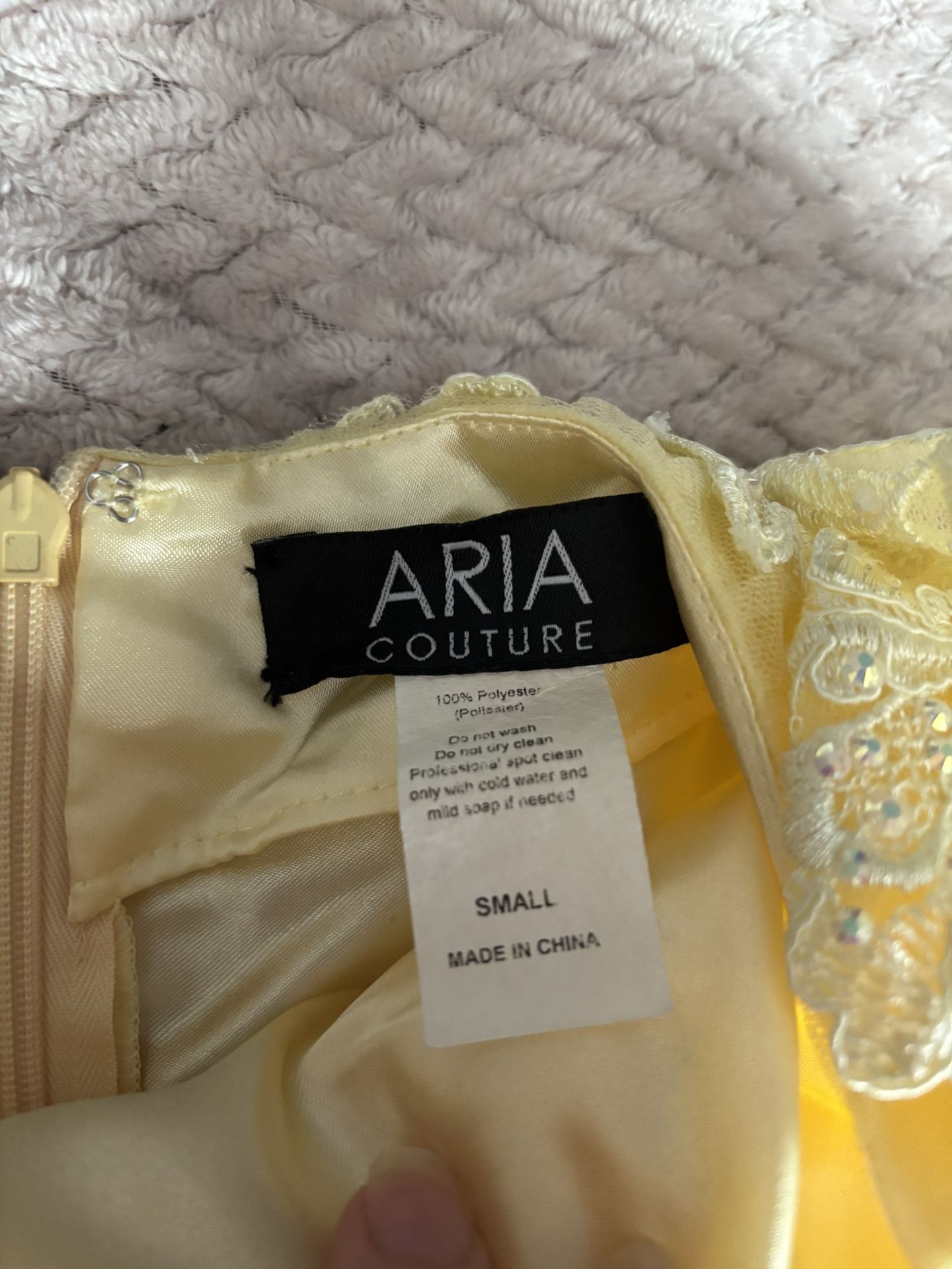 prom dress soft yellow 