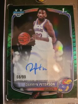 Darryn Peterson Reptilian Bowman rookie on card auto /99
