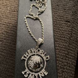 The World Is Mine Pendant And Chain $10