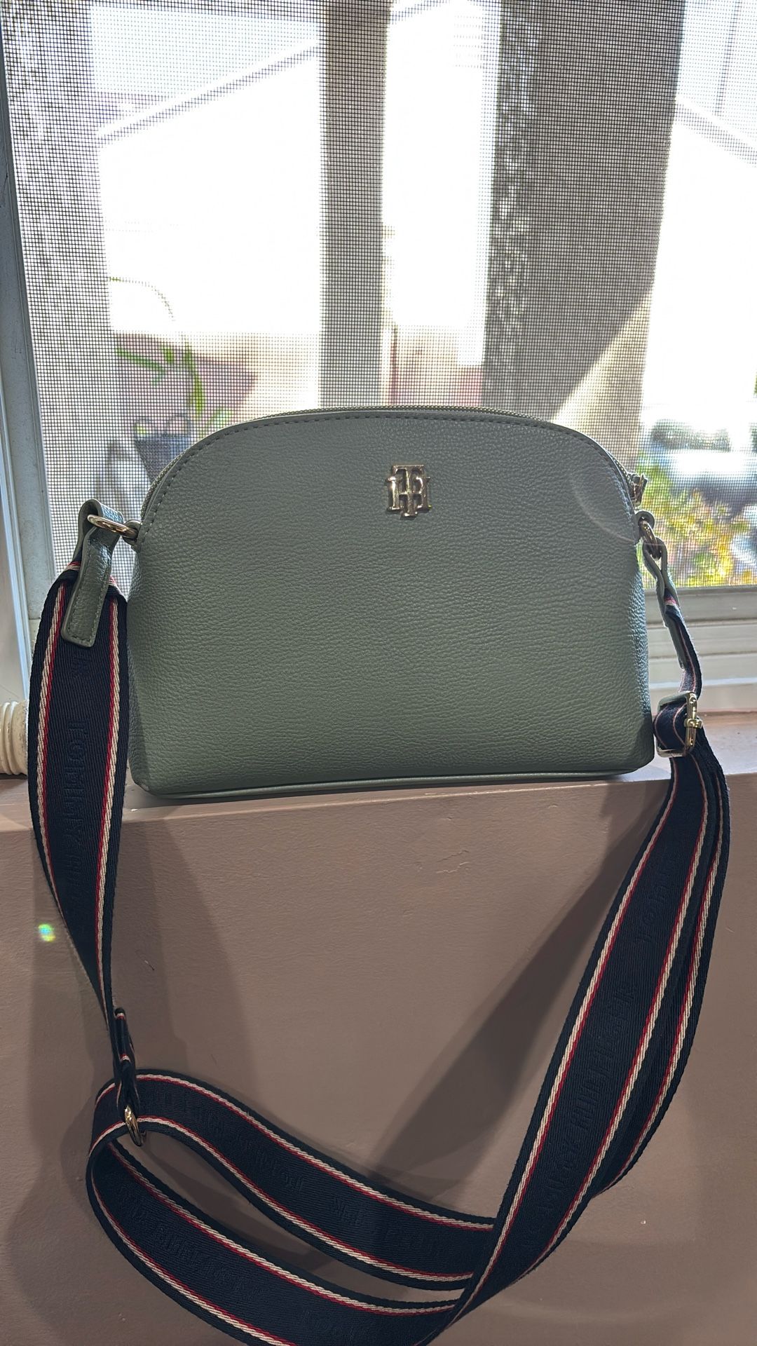 Tommy Hilfiger Matte Green Crossbody