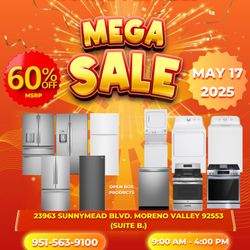 R&R Appliances in Moreno Valley Is Having Their MEGA SALE EVENT!!!!!