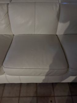 White Leather Sofa