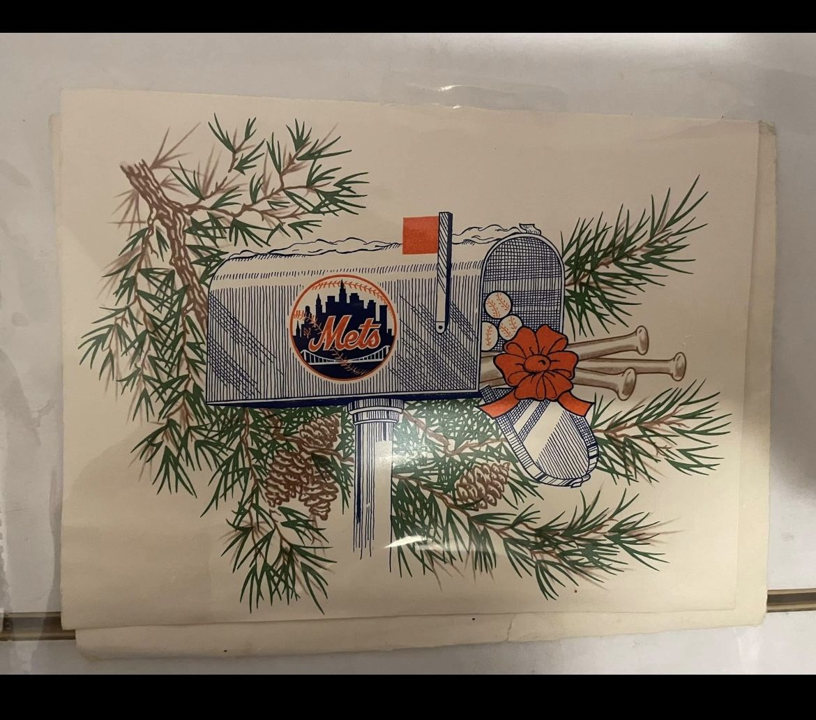 Vintage Mets Xmas card