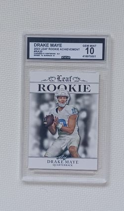 Drake Maye 2023 Leaf Rookie Achievement #RA20 CGC 10