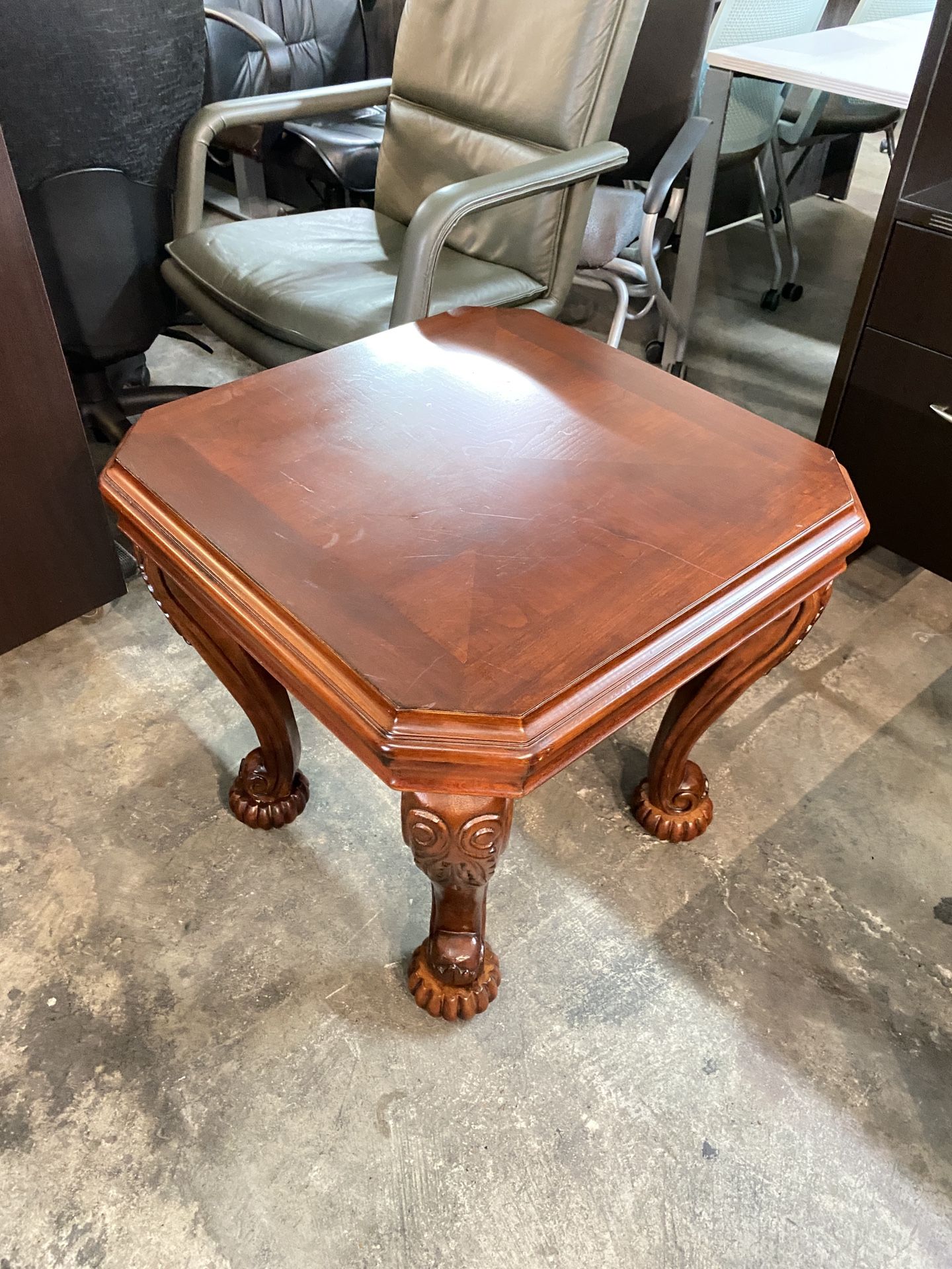Wood end table