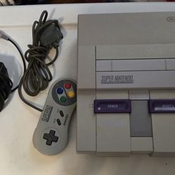 Super Nintendo With Games