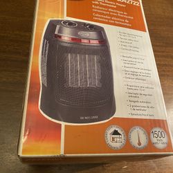 Feature Comforts Up to 1500-Watt Ceramic Compact Personal Electric Space Heater with Thermostat New 