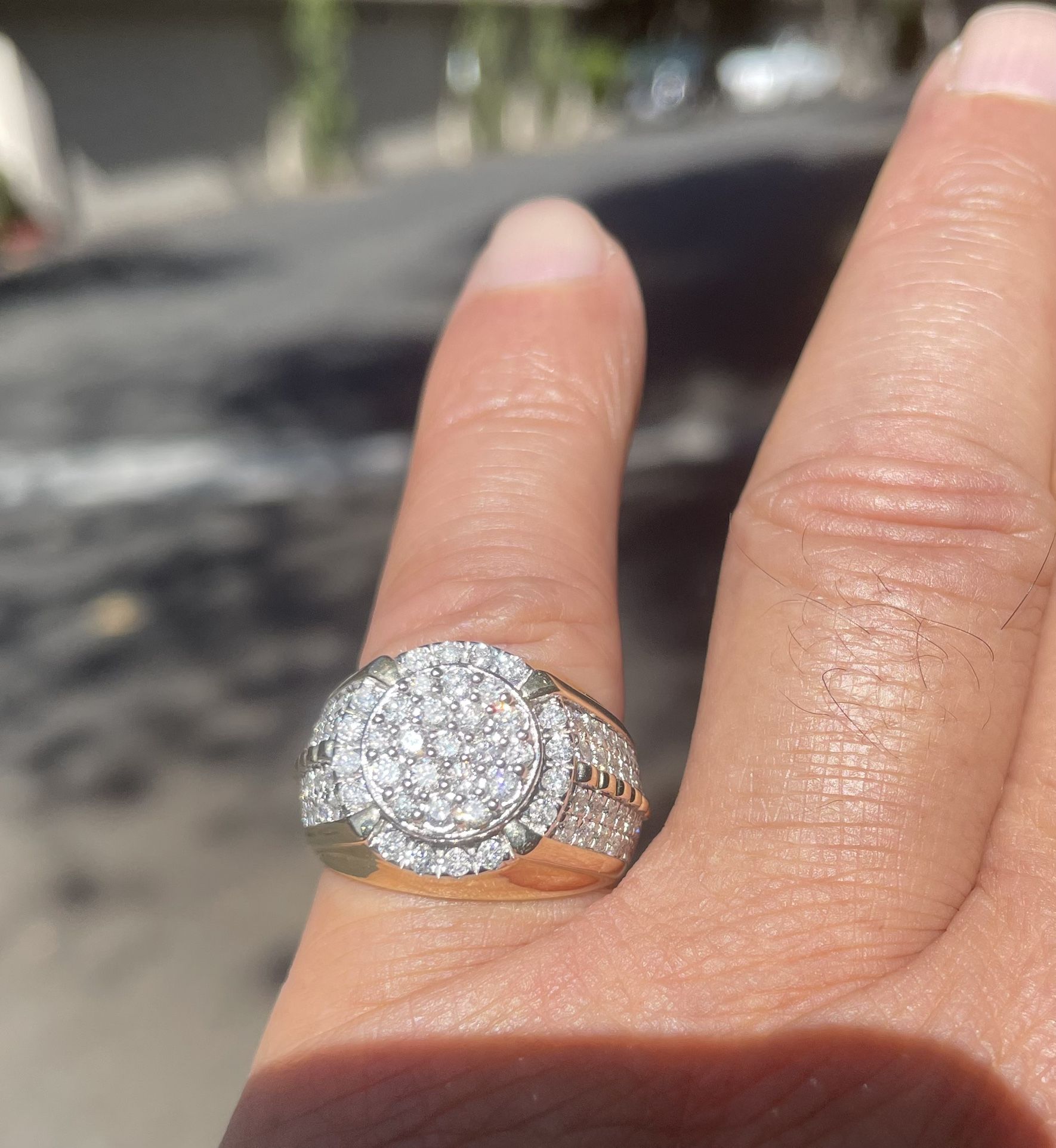2 Carat Diamond Rolex Style Men’s Ring On 14 K Gold Size 10