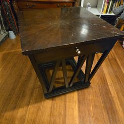 Table Night Stand, Solid Wood Free For Pick Up