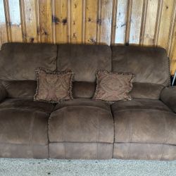 Brown Fabric Sofa