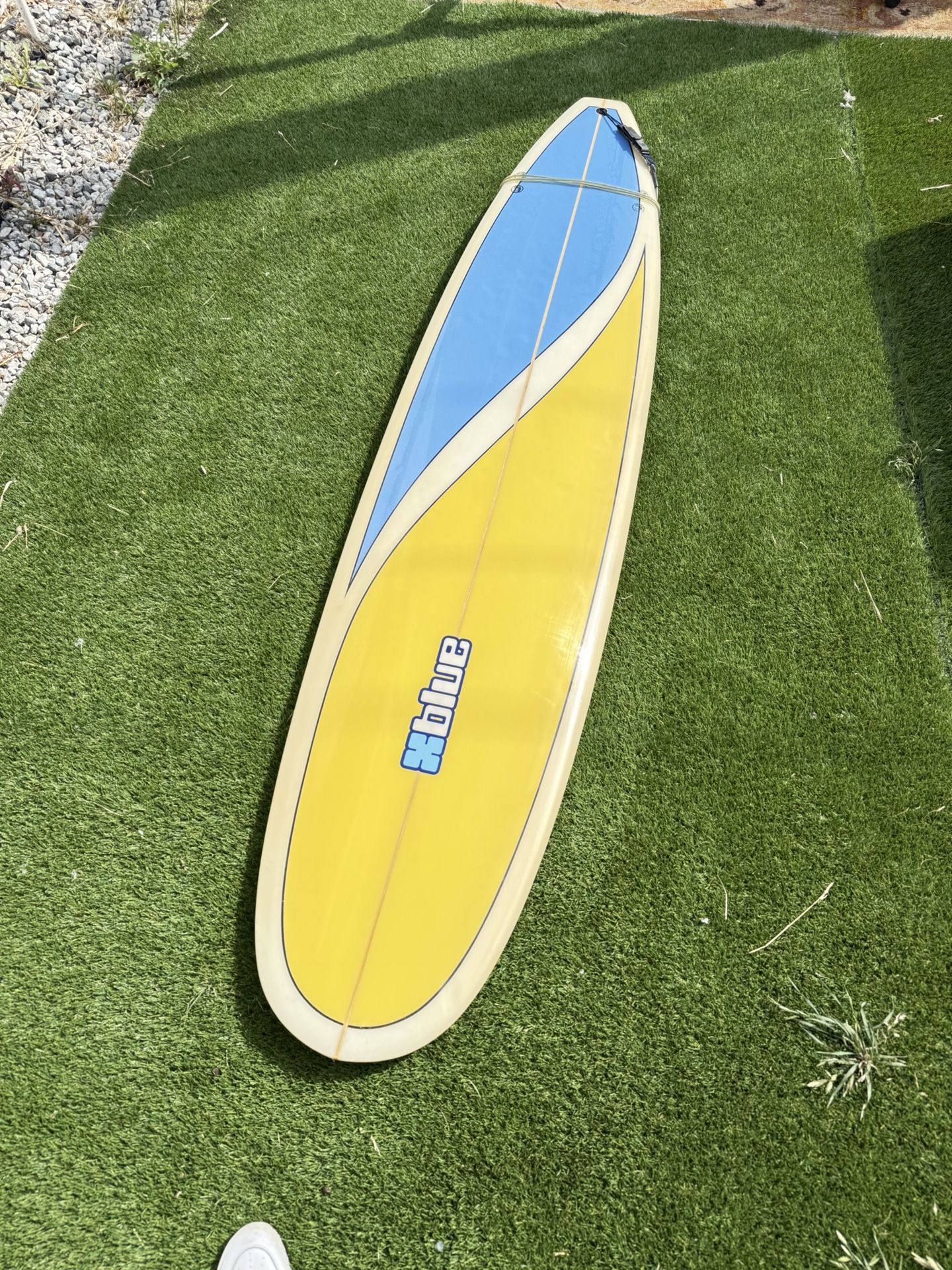 Blue 8'10ft Surfboard Longboard