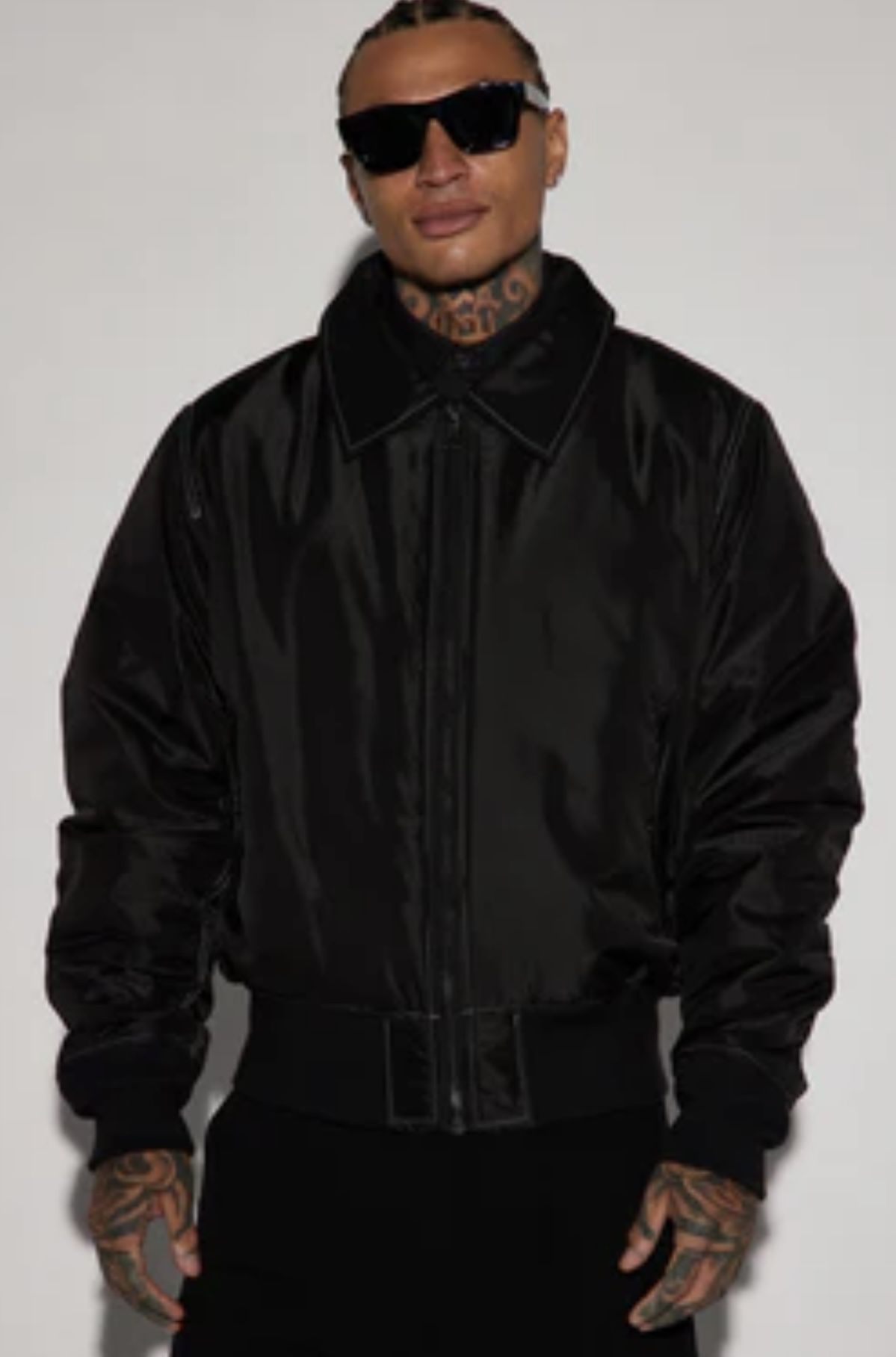 Men’s Black Bomber Jacket 