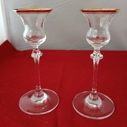 2. CANDLE HOLDERS GLASS 