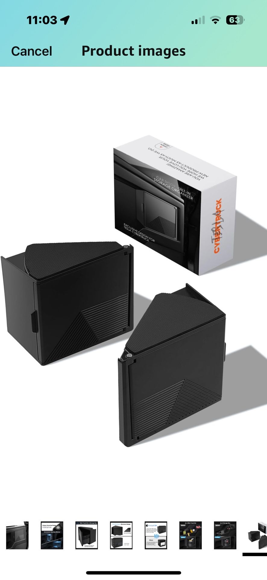 Brand New 2 Cyber truck Door Storage Boxes, Easy Install, No Drilling