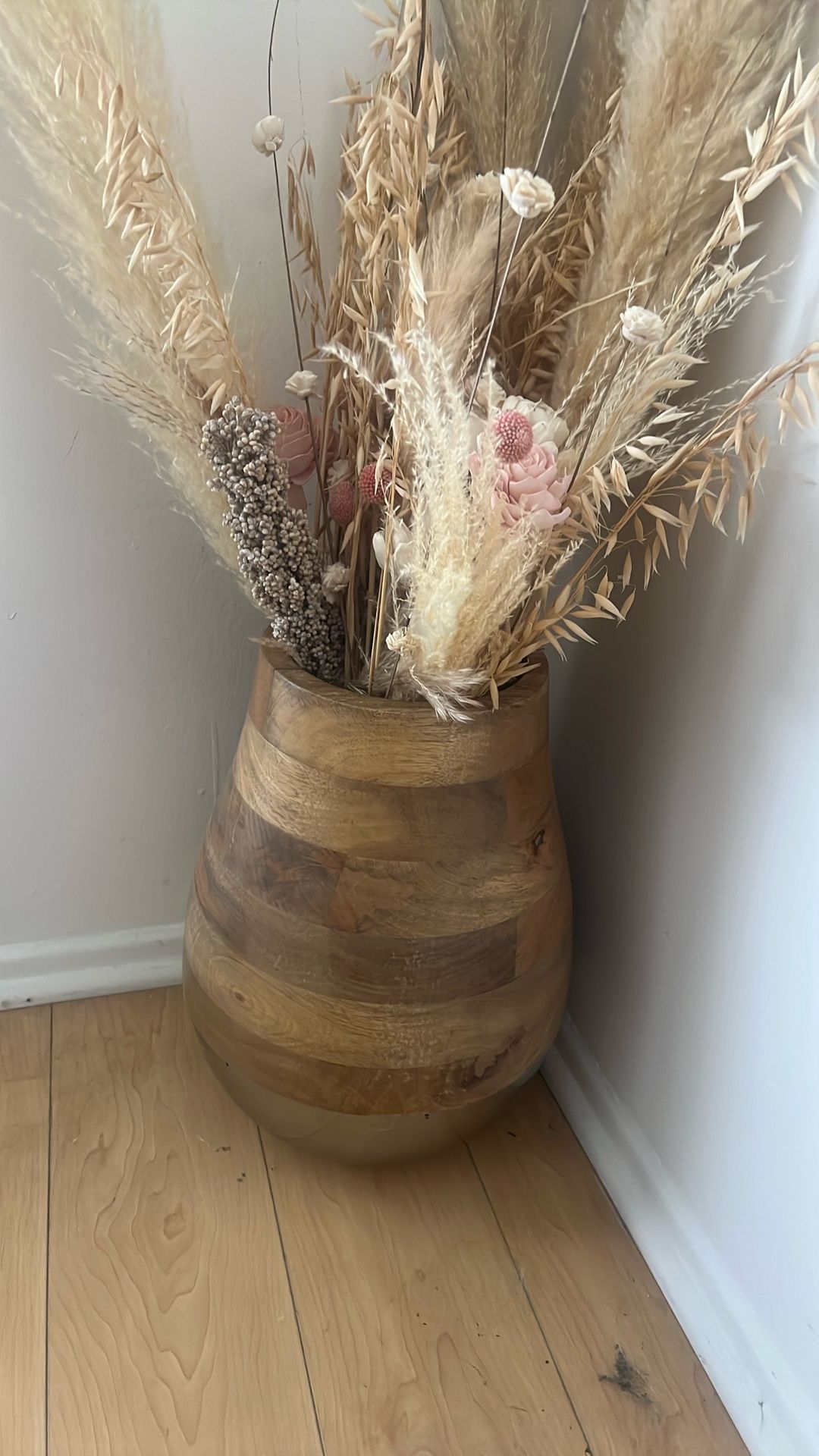 Boho Vase And Pampas Grass