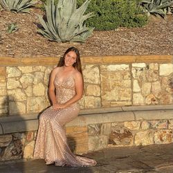 Pink prom dress