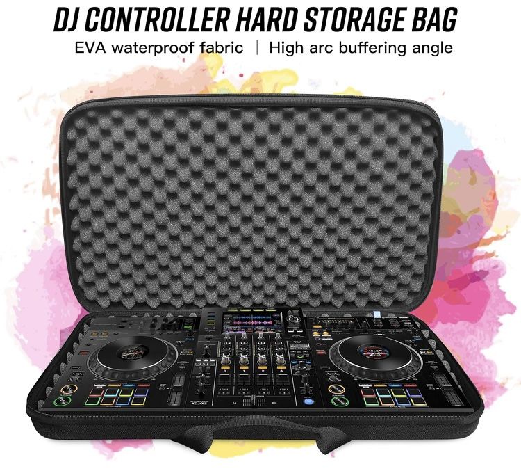 Brand New!- RAYMACE Hard EVA DJ Controller Case Fits Pioneer DJ RX,SX,SX2, SX3,DDJ-FLX6,Denon MC7000 Protective Travel Storage Bag(27.2x 15.7 x 3.9 in