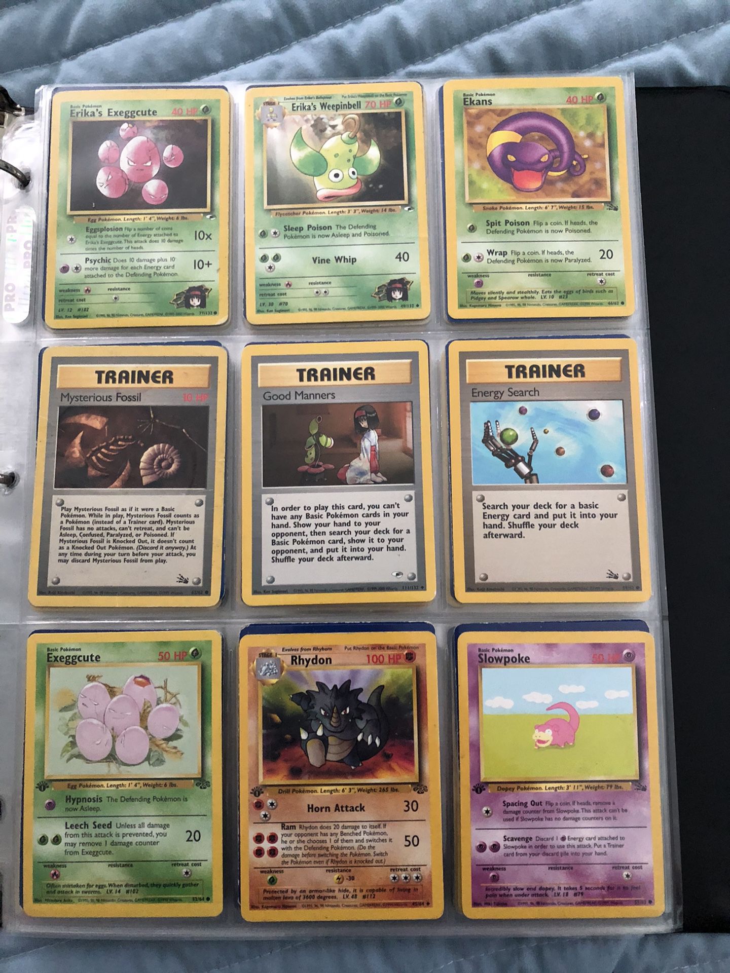 pokemon collection of 196 cards some vintage 1st edition