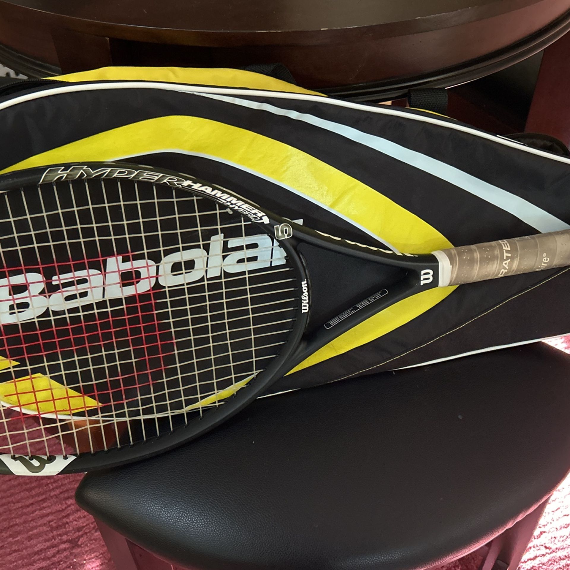 Wilson Hyper Hammer 5 Tennis Racket And Large Babolat Bag